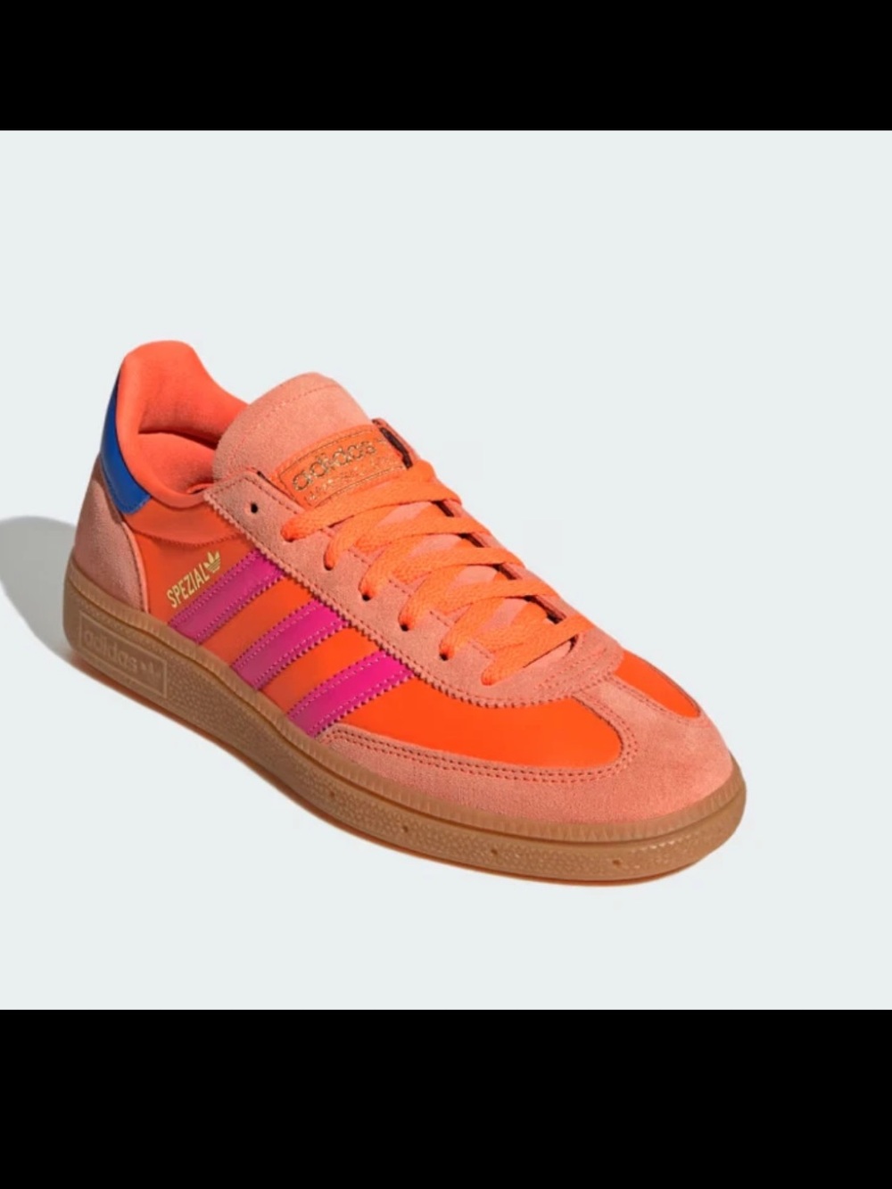 Brand New with Tag Adidas Orange & Pink Handball Spezial Retro Suede Sneaker